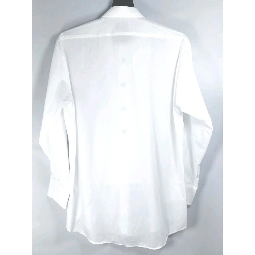 Neil Allyn Tuxedo Shirt‎ 100% Cotton Laydown Collar 1/4